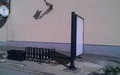 Postavljen stalak za bicikle sa reklamnim panoom